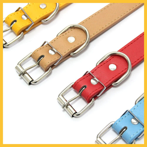 Bling Personalized Dog Pet Puppy Cat Collar | Custom Leather Dog