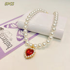 Princess Style Pet Pearl Collar for Dogs Cats - Cute Jewelry Accessory