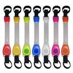 Night running pet dog safety harness collar for preventing loss.