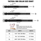 Adjustable Military Dog Collar Metal D-Ring and Buckle Working Dog