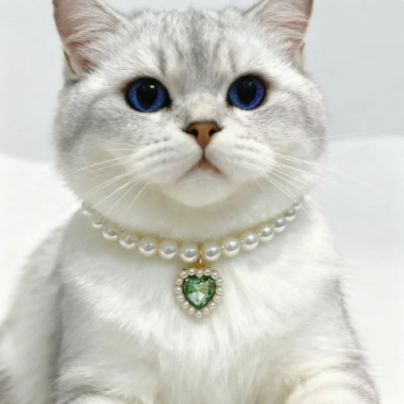 Princess Style Pet Pearl Collar for Dogs Cats - Cute Jewelry Accessory