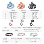 Small Dog Harness Leash Set Cute Traction Bracelet Medium Cat Collar