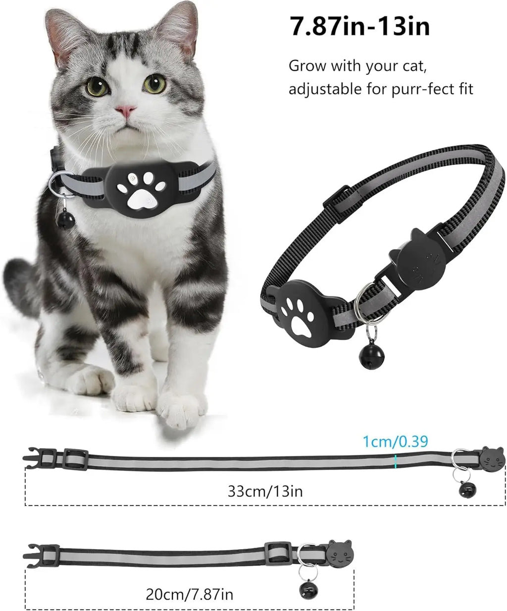 Waterproof Dog Gps Animal Tracking Collars with Reflective Strips Anti
