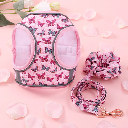 Small Dog Harness Leash Set Cute Traction Bracelet Medium Cat Collar