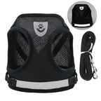 Pet Leash Undershirt Harnesses Mesh Breathable Adjustable Easy Control