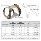 Medium Large Dog Harnesses Collar Labrador Army Reflective Adjustable