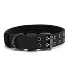 Adjustable Military Dog Collar Metal D-Ring and Buckle Working Dog