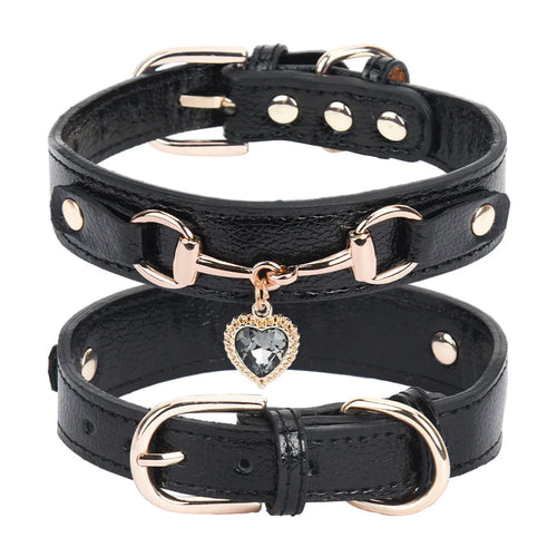 Shiny Rhinestone Pet Collar Love Jewelry Dog Collar Comfortable