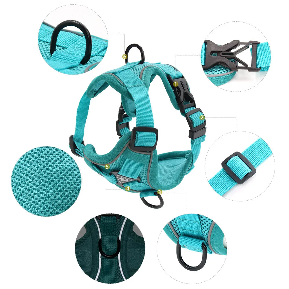 Dog Harness For Small Dog French Bulldog Pug Pitbull Puppy Pectoral Collar Chiens Supplies