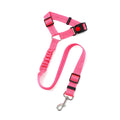 Pet products car seat belt dog leash with buffer elastic reflective