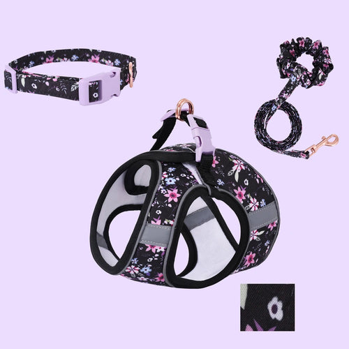 Small Dog Harness Leash Set Cute Traction Bracelet Medium Cat Collar