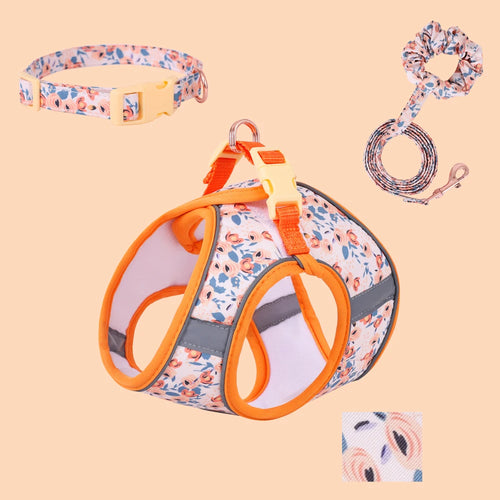 Small Dog Harness Leash Set Cute Traction Bracelet Medium Cat Collar