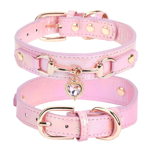Shiny Rhinestone Pet Collar Love Jewelry Dog Collar Comfortable