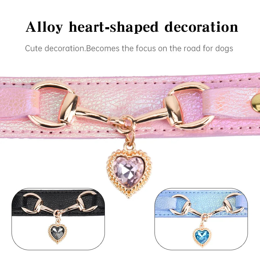 Shiny Rhinestone Pet Collar Love Jewelry Dog Collar Comfortable