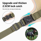 Medium Large Dog Harnesses Collar Labrador Army Reflective Adjustable